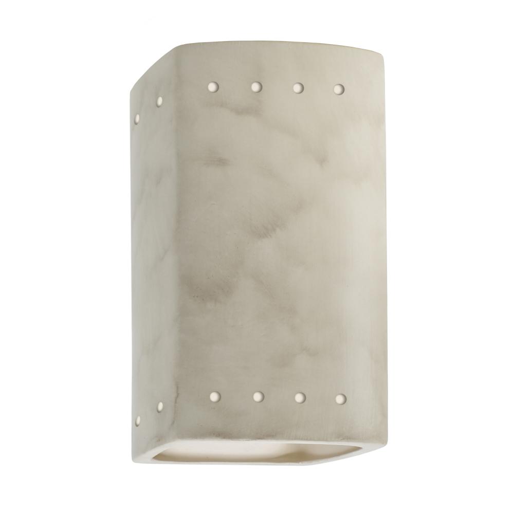 Small Rectangle w/ Perfs - Open Top & Bottom - LED
