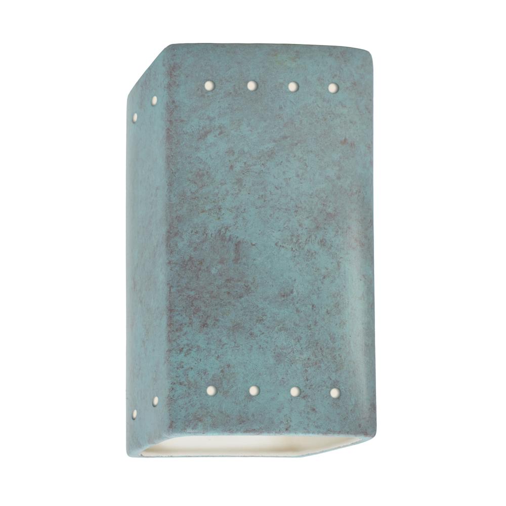 Small Rectangle w/ Perfs - Open Top & Bottom - LED