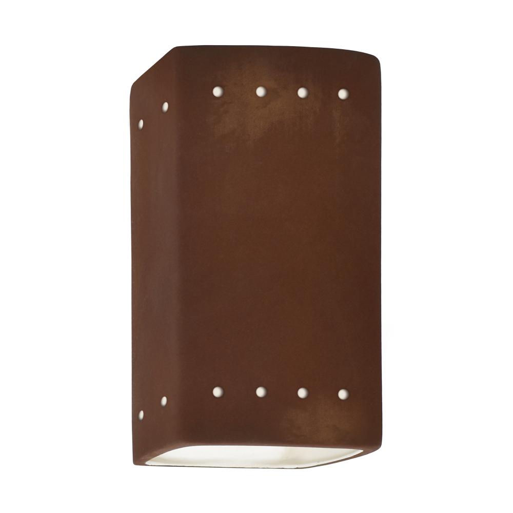 Small Rectangle w/ Perfs - Open Top & Bottom - LED