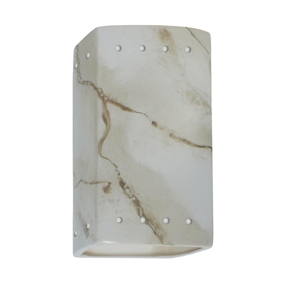 Small Rectangle w/ Perfs - Open Top & Bottom - LED
