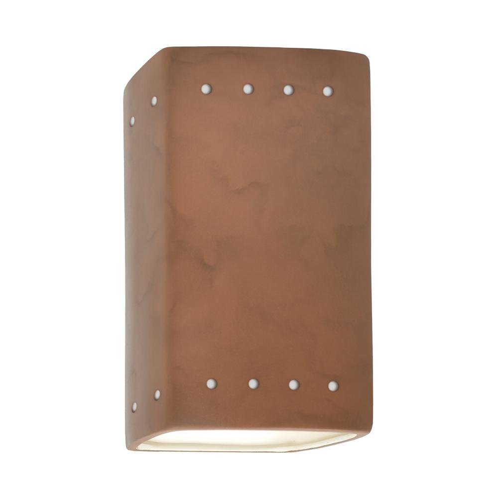 Small Rectangle w/ Perfs - Open Top & Bottom - LED
