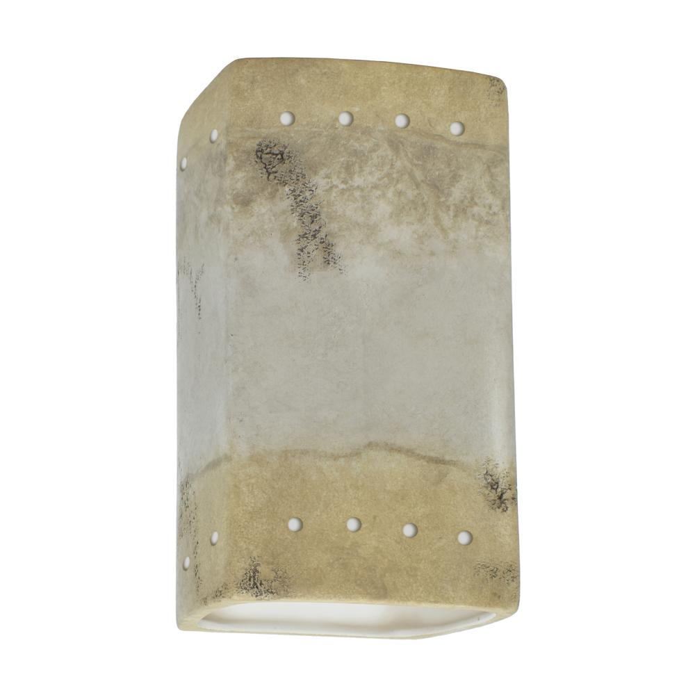 Small Rectangle w/ Perfs - Open Top & Bottom - LED