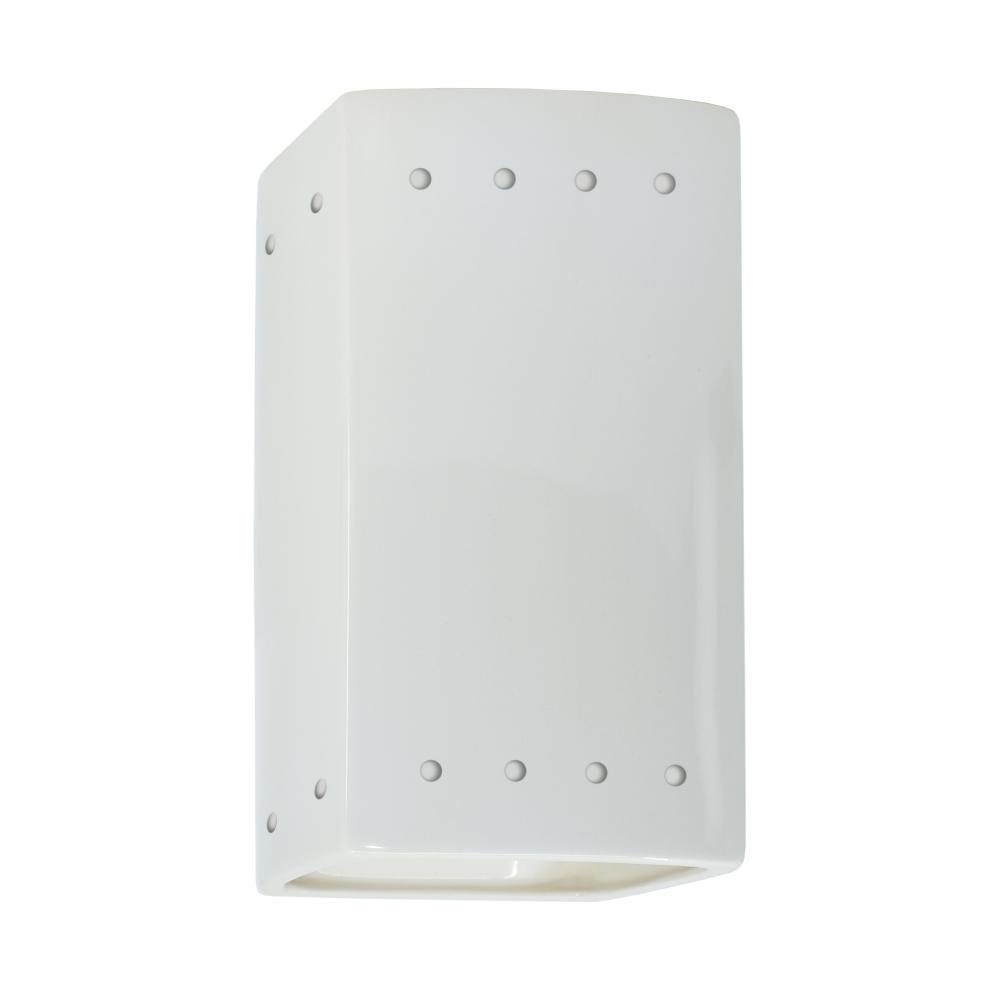Small Rectangle w/ Perfs - Open Top & Bottom - LED