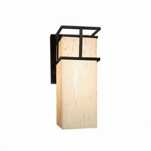 Justice Design Group FSN-8646W-DROP-MBLK - Structure 1-Light Large Wall Sconce - Outdoor