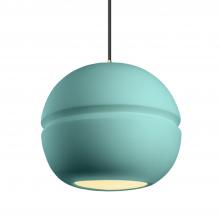 Justice Design Group CER-6415-RFPL-ABRS-BKCD-LED2-1400 - Large Sphere 1-Light LED Pendant