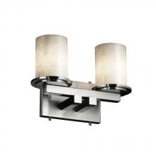 Justice Design Group CLD-8772-10-DBRZ - Dakota 2-Light Straight-Bar Bath Bar