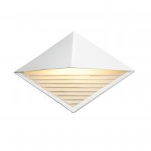 Justice Design Group CER-5600-WHT - ADA Diamond LED Wall Sconce