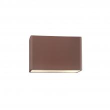 Justice Design Group CER-5640-CLAY - Small ADA Wide Rectangle - Closed Top