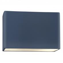 Justice Design Group CER-5640-MDMT-LED1-1000 - Small ADA Wide Rectangle LED Wall Sconce - Closed Top