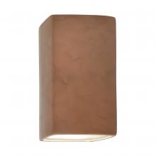 Justice Design Group CER-0910W-TERA-LED1-1000 - Small LED Rectangle - Closed Top (Outdoor)