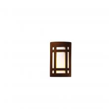 Justice Design Group CER-7495-RRST-LED2-2000 - Large Craftsman Window - Open Top & Bottom - LED