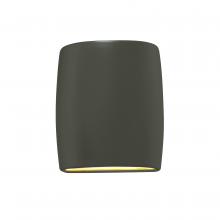 Justice Design Group CER-8857W-PWGN - Small Wide ADA Outdoor LED  Cylinder - Open Top & Bottom