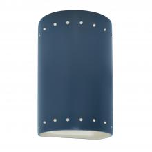 Justice Design Group CER-0990-MDMT - Small Cylinder w/ Perfs - Closed Top