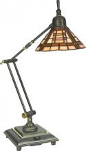Quoizel TF582KZ - One Light Tiffany Glass Desk Lamp