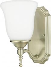 Quoizel TT8741BN - One Light Opal Etched Glass Bathroom Sconce