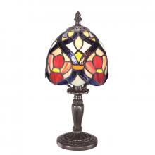 Quoizel TF1020TVB - One Light Vintage Bronze Tiffany Glass Table Lamp