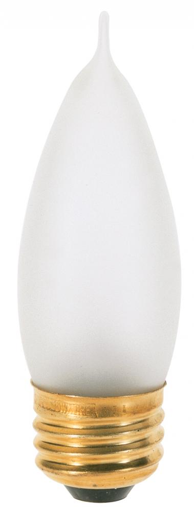 40 Watt CA10 Incandescent; Frost; 1500 Average rated hours; 360 Lumens; Medium base; 120 Volt