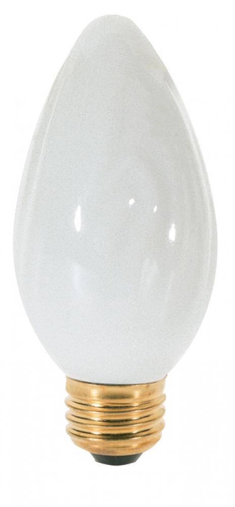 40 Watt F15 Incandescent; White; 1500 Average rated hours; 320 Lumens; Medium base; 120 Volt