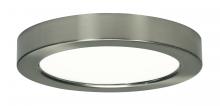 Satco Products Inc. S9329 - 13.5 watt; 7" Flush Mount LED Fixture; 2700K; Round Shape; Brushed Nickel Finish; 120 volts