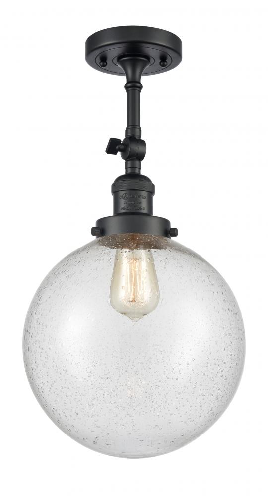Beacon - 1 Light - 10 inch - Matte Black - Adjustable Semi-Flush Mount