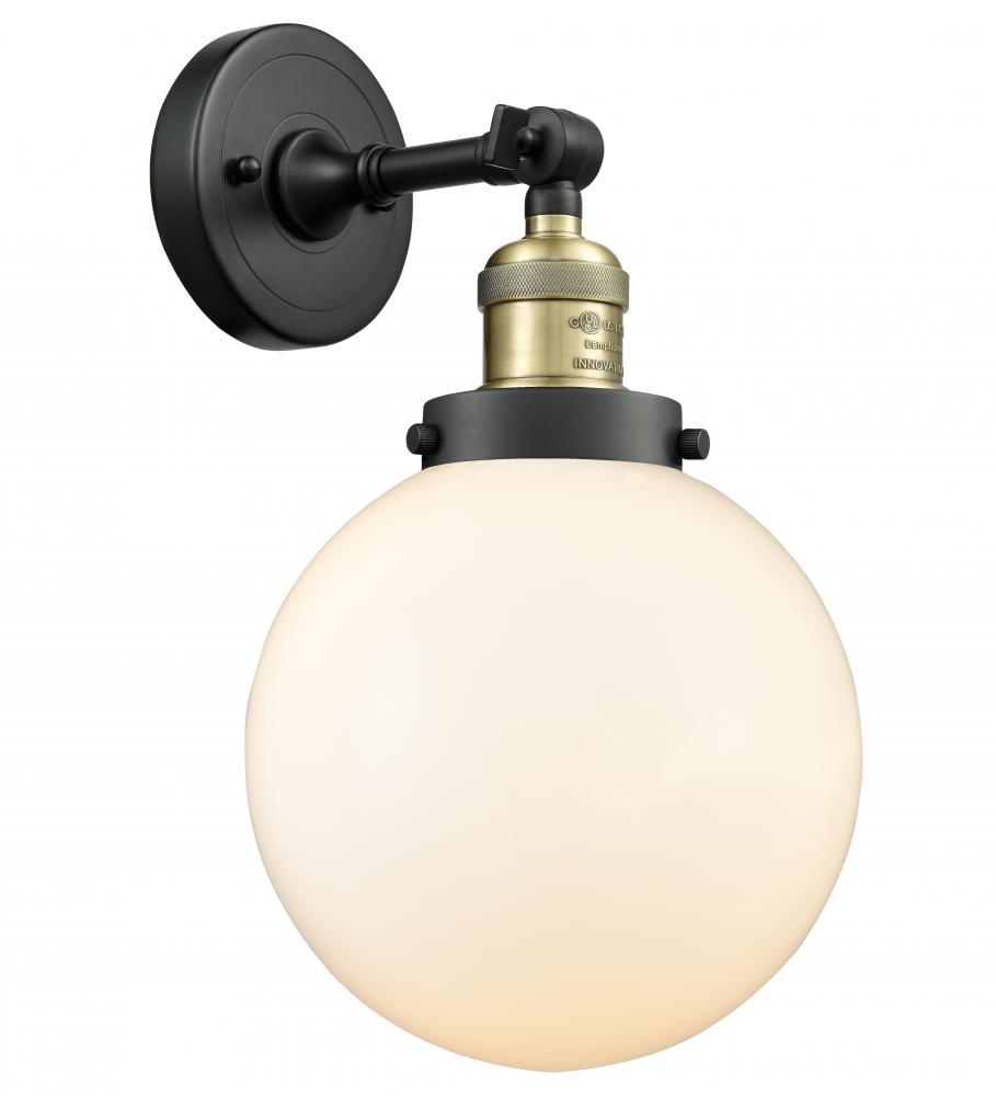 Beacon - 1 Light - 8 inch - Black Antique Brass - Adjustable Sconce