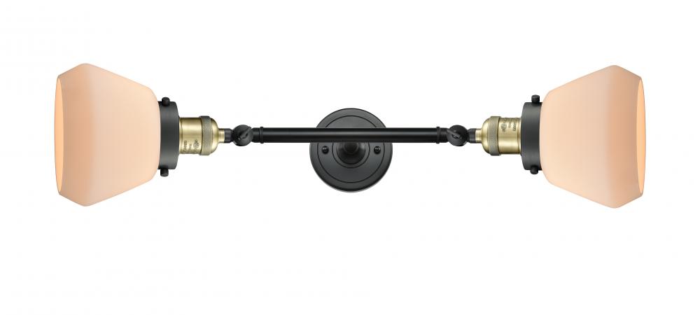 Fulton - 2 Light - 7 inch - Black Antique Brass - Adjustable Bath Vanity Light