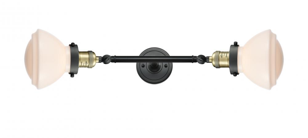 Olean - 2 Light - 7 inch - Black Antique Brass - Adjustable Bath Vanity Light