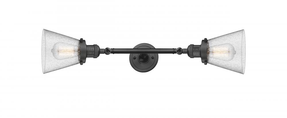Cone - 2 Light - 6 inch - Oil Rubbed Bronze - Adjustable Bath Vanity Light