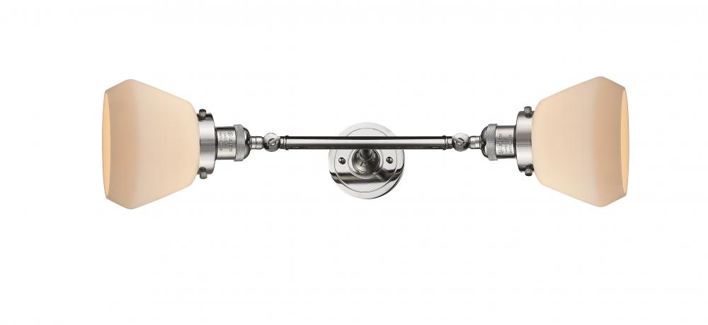 Fulton - 2 Light - 7 inch - Polished Nickel - Adjustable Bath Vanity Light