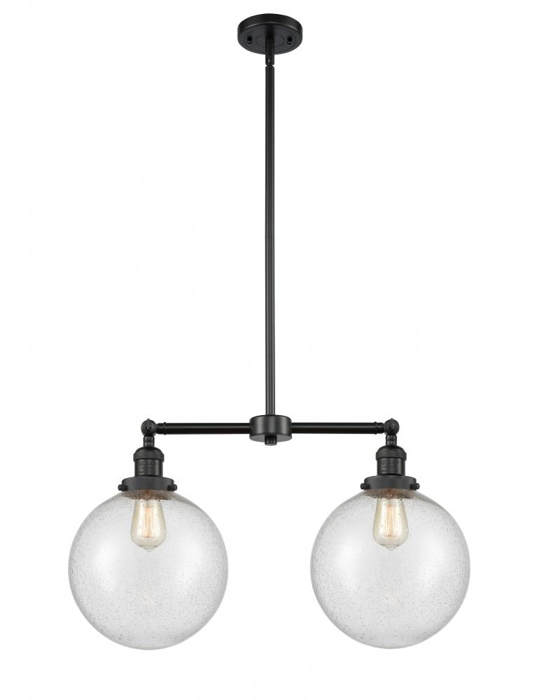 Beacon - 2 Light - 25 inch - Matte Black - Stem Hung - Adjustable Island Light