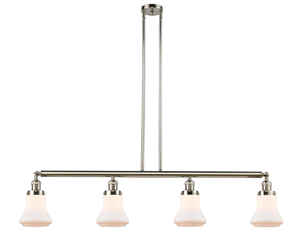 Bellmont - 4 Light - 51 inch - Polished Nickel - Stem Hung - Adjustable Island Light