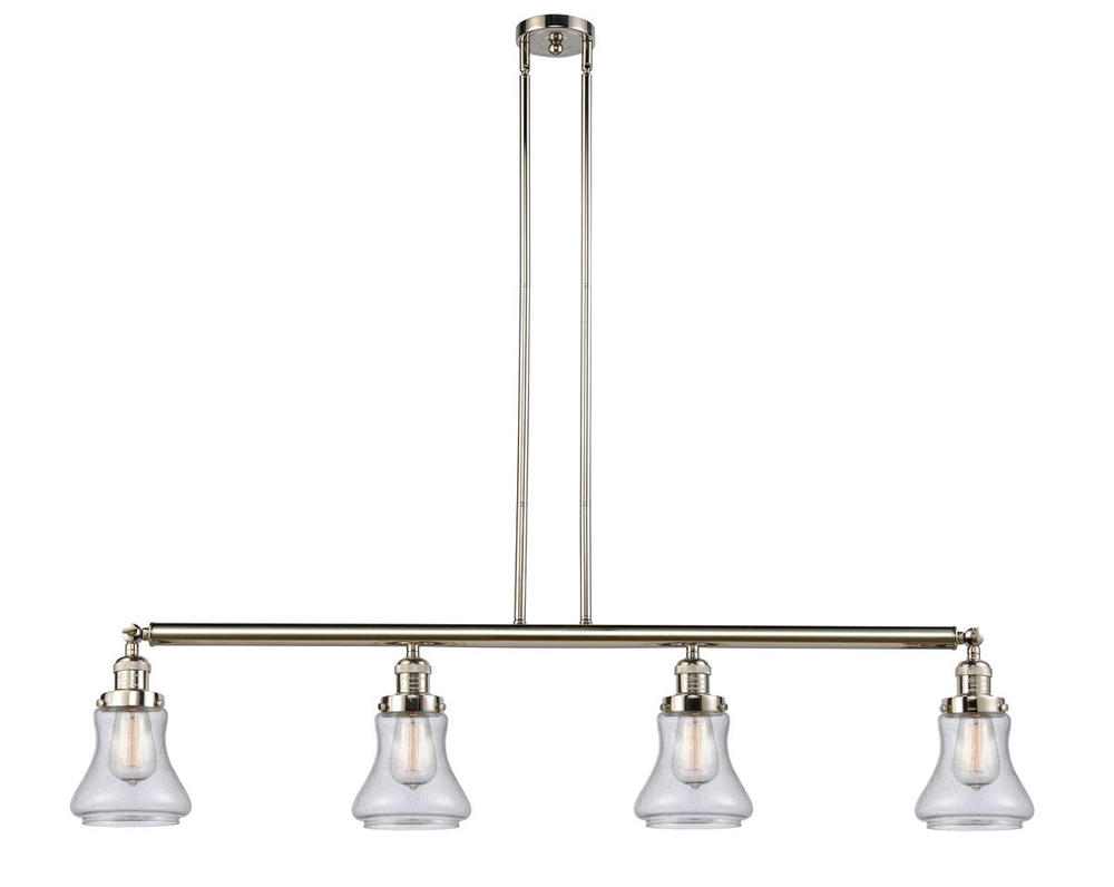 Bellmont - 4 Light - 51 inch - Polished Nickel - Stem Hung - Adjustable Island Light
