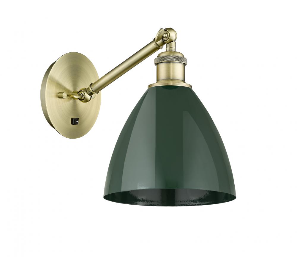 Plymouth - 1 Light - 8 inch - Antique Brass - Adjustable Sconce