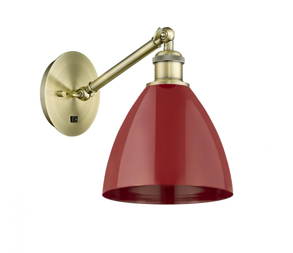 Plymouth - 1 Light - 8 inch - Antique Brass - Adjustable Sconce