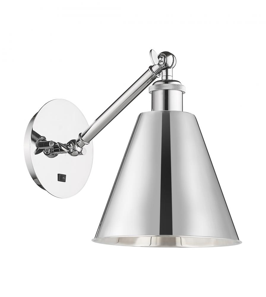 Berkshire - 1 Light - 8 inch - Polished Chrome - Adjustable Sconce