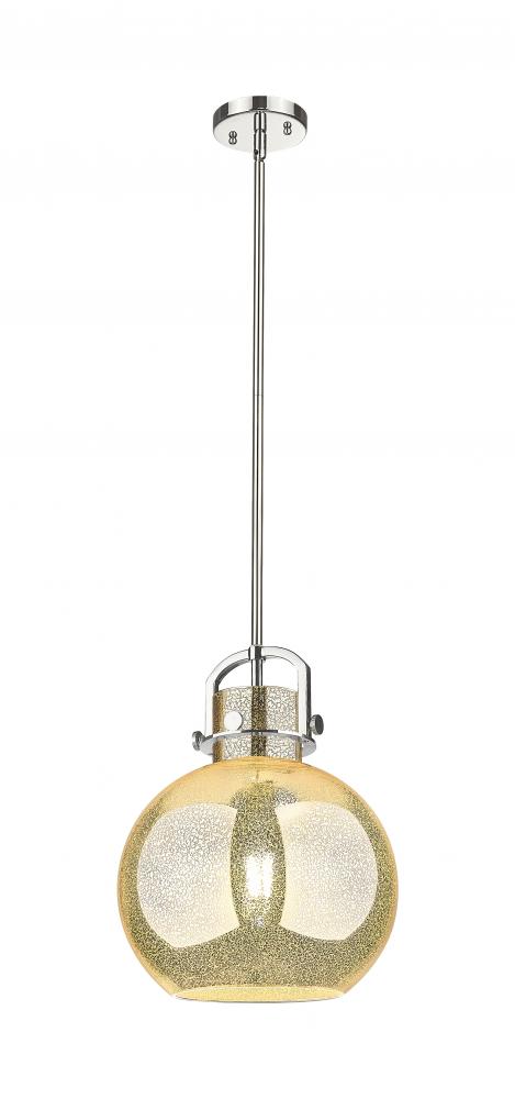 Newton Sphere - 1 Light - 12 inch - Polished Nickel - Mini Pendant