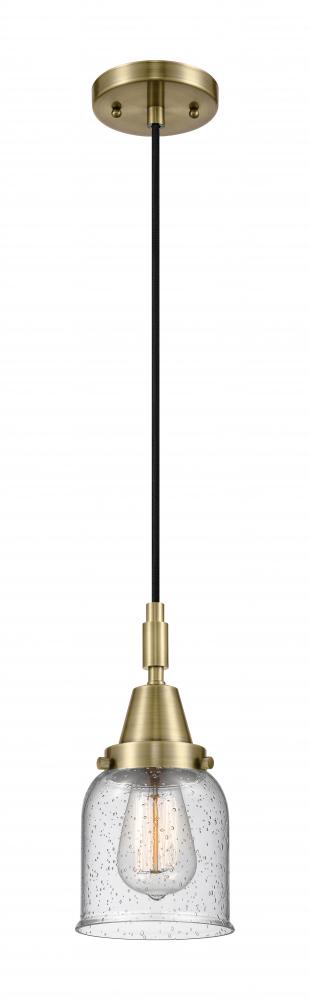 Bell - 1 Light - 5 inch - Antique Brass - Mini Pendant