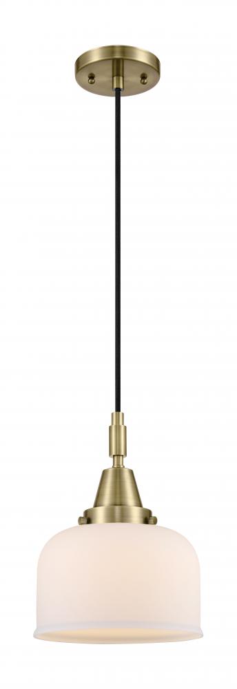 Bell - 1 Light - 8 inch - Brushed Satin Nickel - Mini Pendant