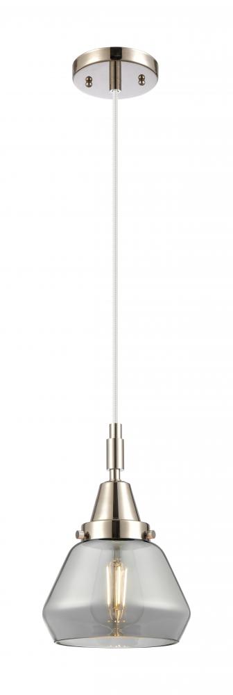Fulton - 1 Light - 7 inch - Polished Nickel - Mini Pendant