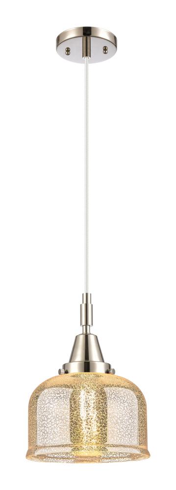 Bell - 1 Light - 8 inch - Polished Nickel - Mini Pendant