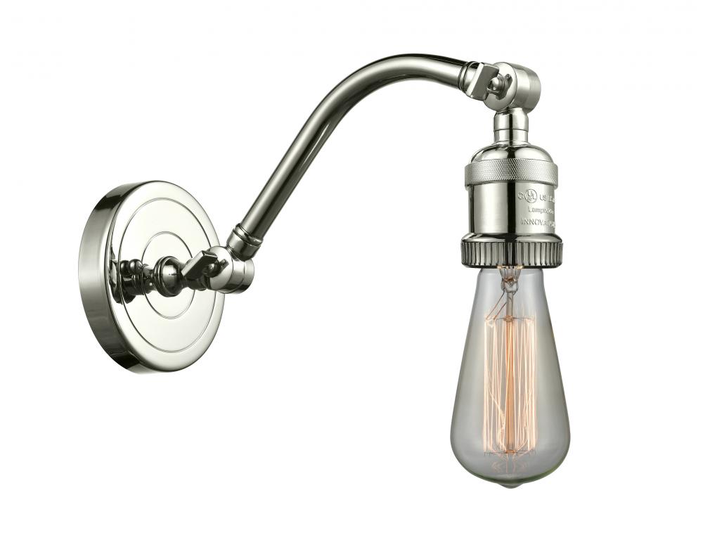 Double Swivel - 1 Light - 5 inch - Polished Nickel - Adjustable Sconce