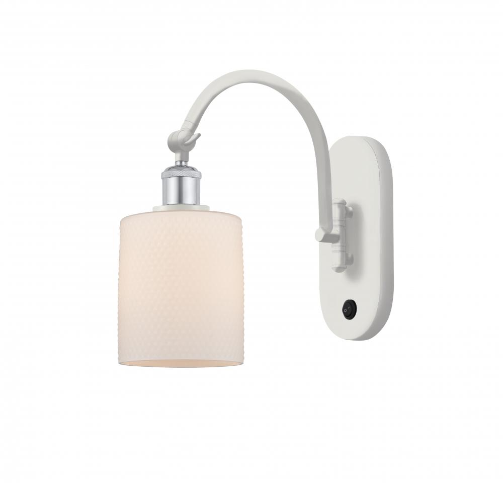 Cobbleskill - 1 Light - 5 inch - White Polished Chrome - Adjustable Swing Arm