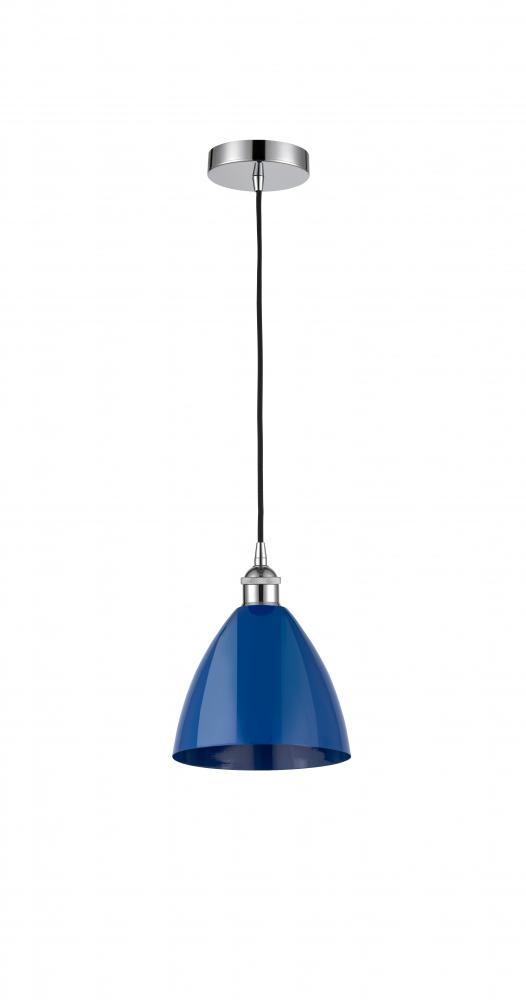 Plymouth - 1 Light - 8 inch - Polished Chrome - Cord hung - Mini Pendant