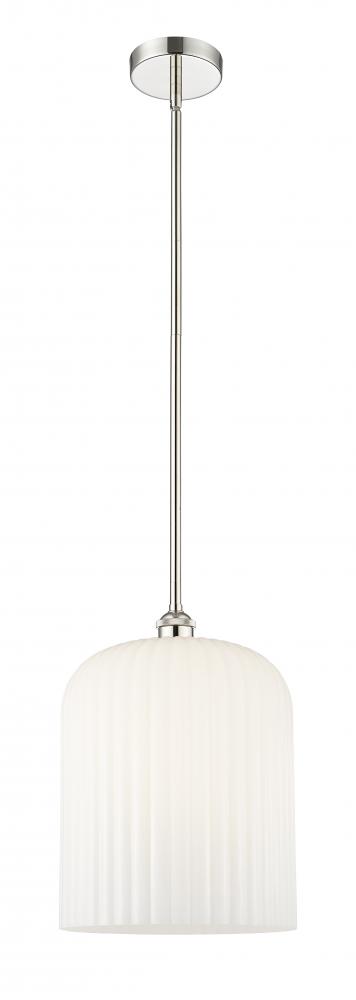 Bridal Veil - 1 Light - 5 inch - Polished Nickel - Cord hung - Mini Pendant
