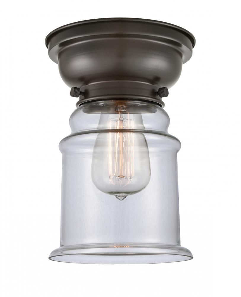 Canton - 1 Light - 6 inch - Oil Rubbed Bronze - Flush Mount