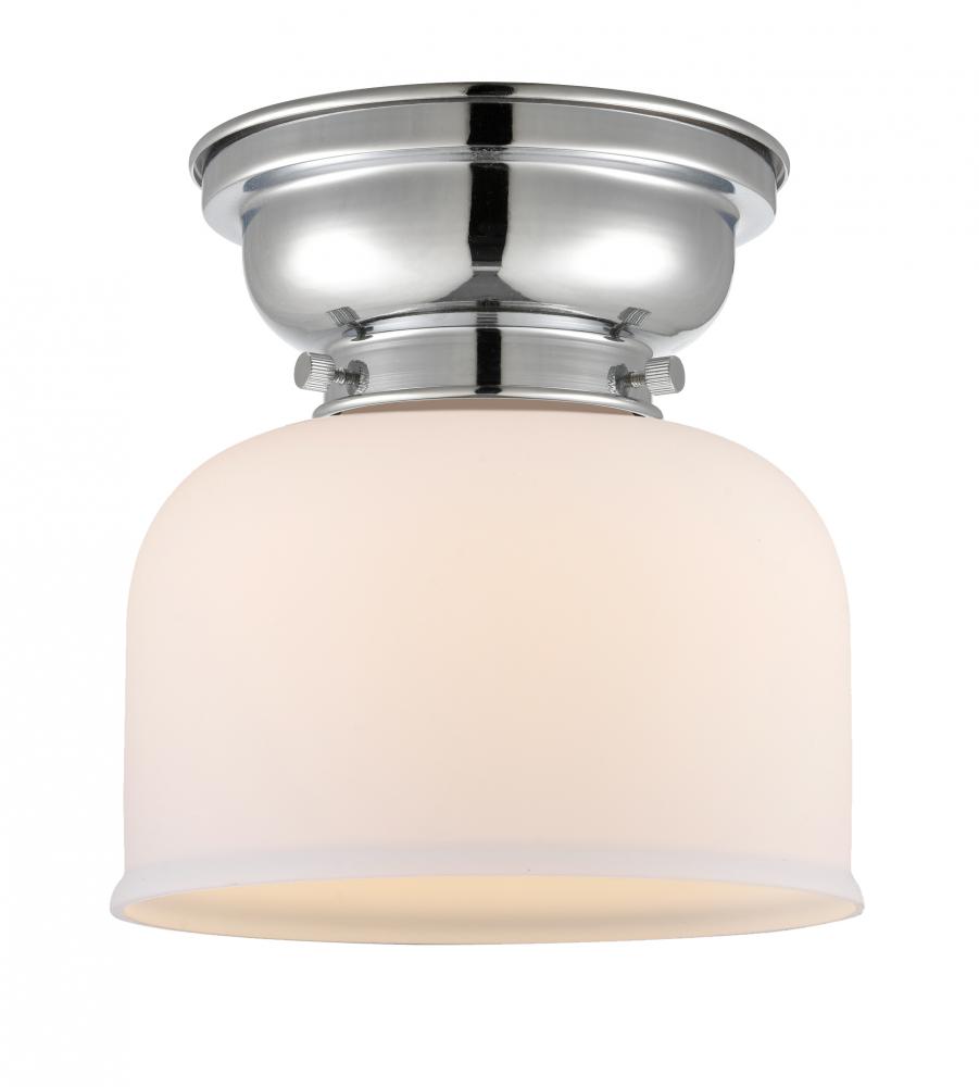 Bell - 1 Light - 8 inch - Polished Chrome - Flush Mount