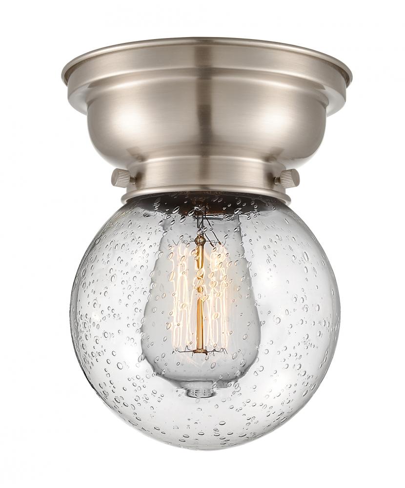 Beacon - 1 Light - 6 inch - Brushed Satin Nickel - Flush Mount
