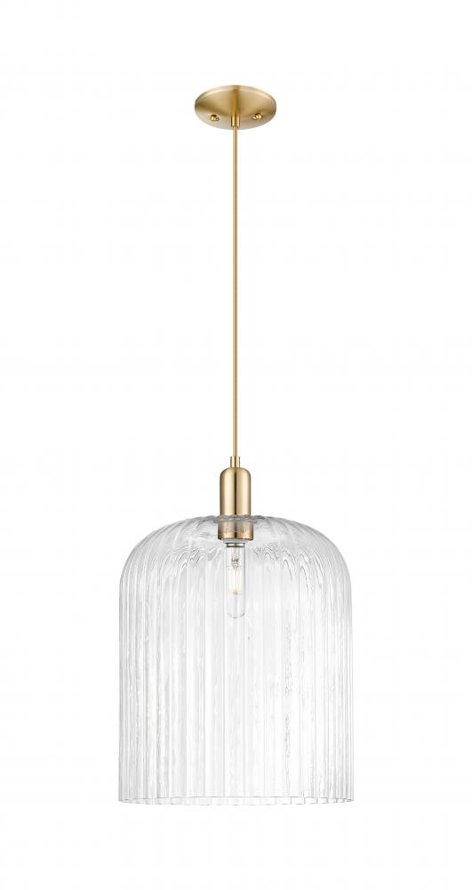 Bridal Veil - 1 Light - 12 inch - Champagne Bronze - Cord hung - Mini Pendant