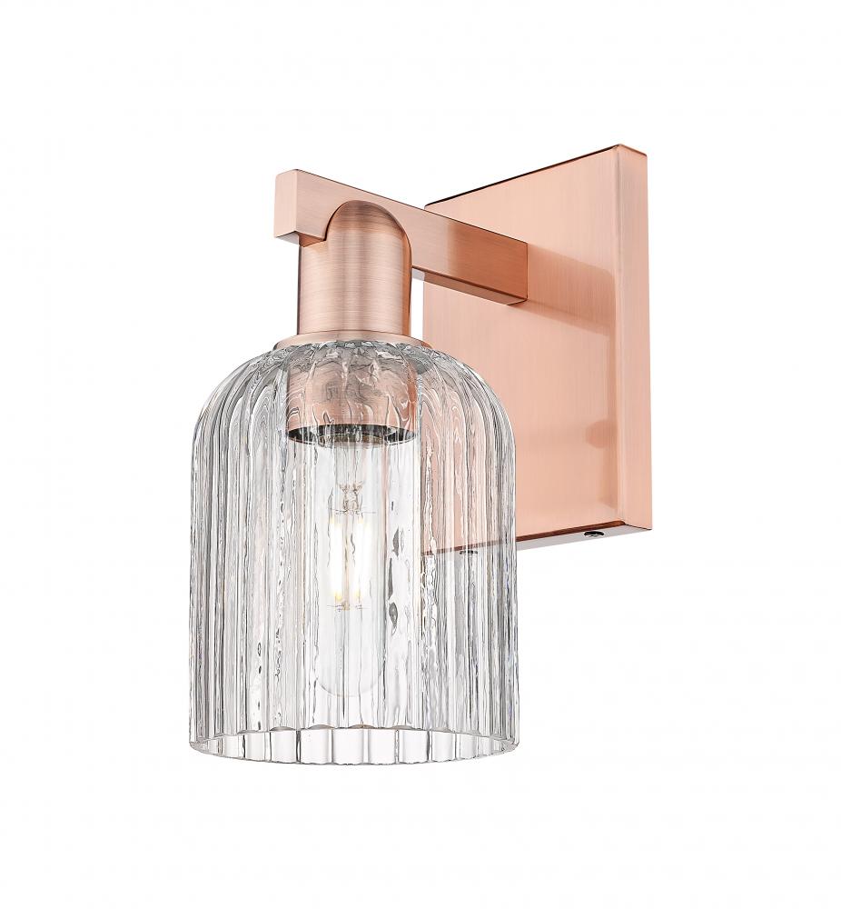 Bridal Veil - 1 Light - 6 inch - Antique Copper - Sconce