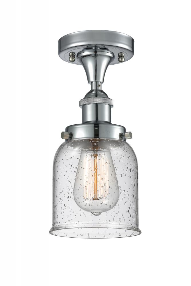 Bell - 1 Light - 5 inch - Polished Chrome - Semi-Flush Mount